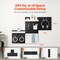 Wall Pegboard Organizer Set with Modular Storage Panels, 20 lbs Capacity per Panel, Customizable Tool and Accessory Storage System for Home